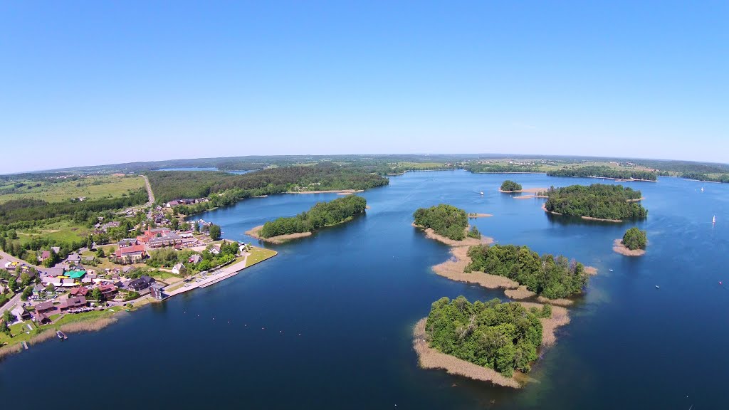 Above Galvės lake and Trakai by Alfas.Pliura