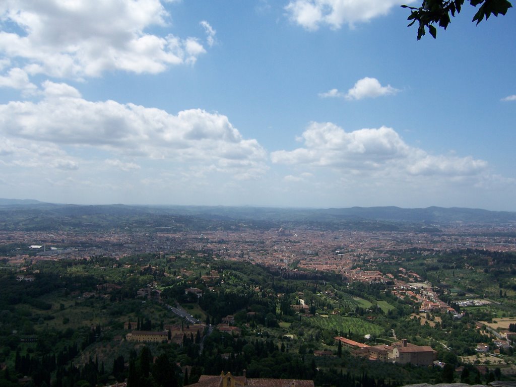 Florence from Fiesole by Yvette