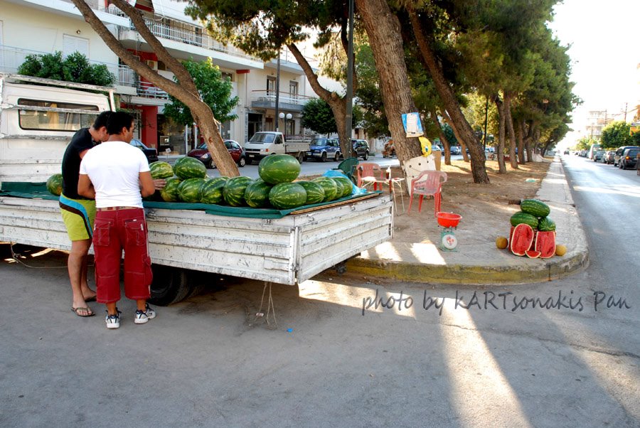 Υπαίθριος Πωλητής Καρπουζιών Ελλάδα. Outdoor Salesman by Pan Kartsonakis