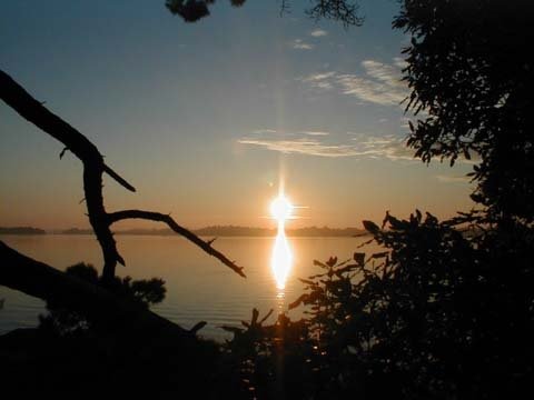 Lever de soleil (île de Berder) by Gwenaël LORIETTE