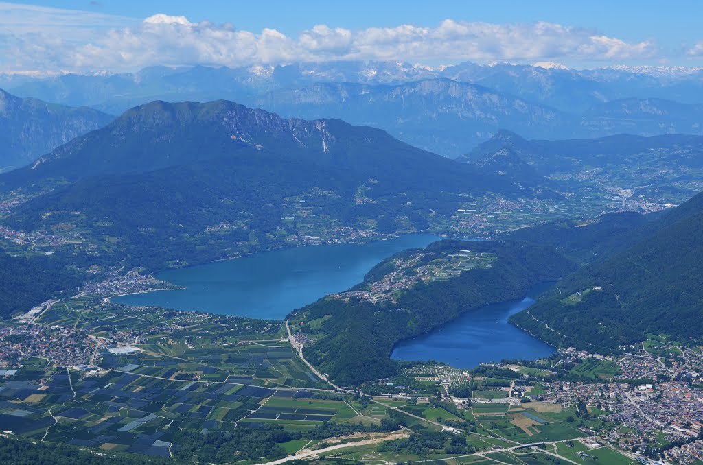 Laghi di Levico e Caldonazzo visti da cima Verle (TN) by Proxima Centaury