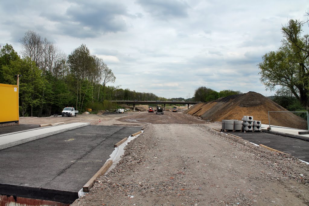 Verlängerung der Autobahn A44 im Bau (Bochum-Laer) / 29.04.2015 by Daniil Bartholomae