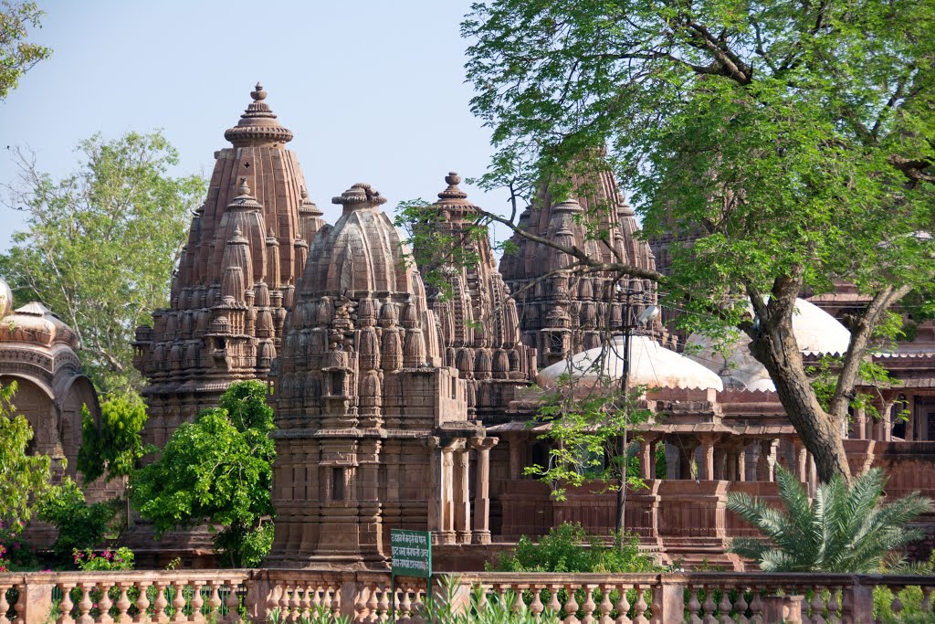 Royal Cenotaphs at Mandore Garden, Mandore, Jodhpur, Rajasthan. by Nicola e Pina Rajast…