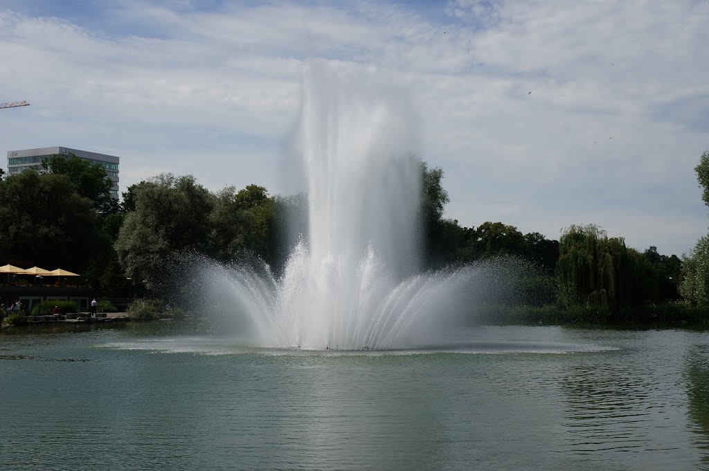 Park im Grünen, Springbrunnen, Münchenstein, Schweiz, 2015 by Oliver Lieske