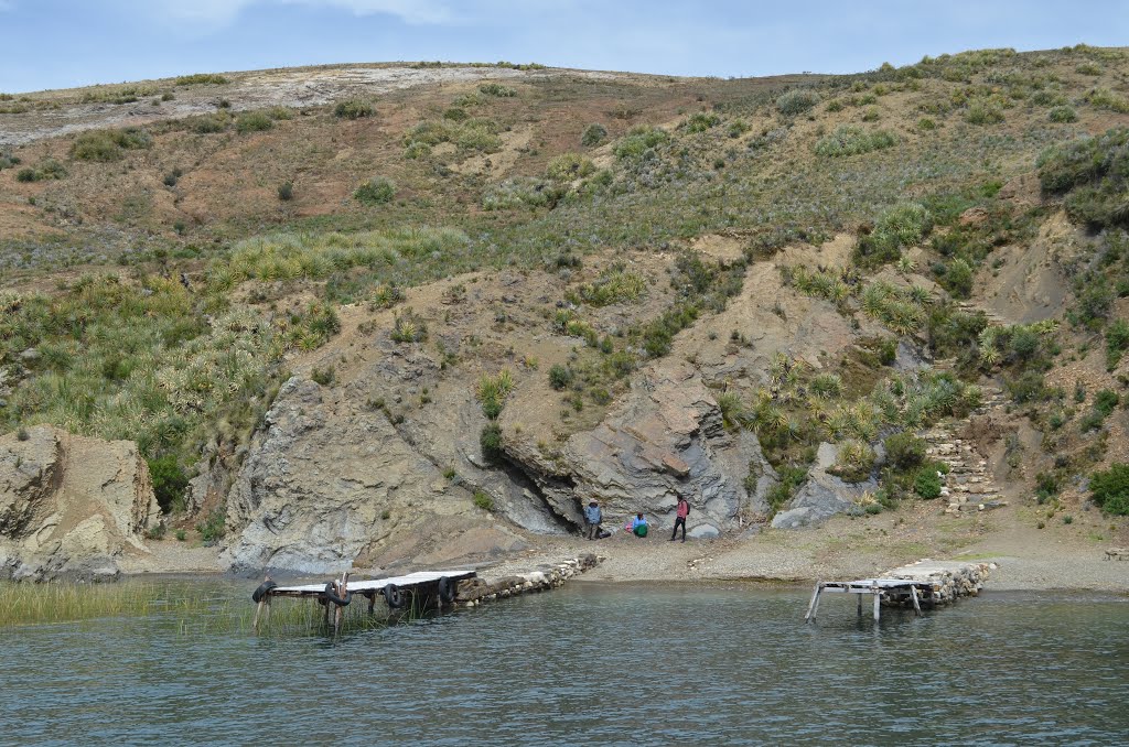 Bolivia, Titicaca Lake, Start of Trekking Paths on the Island of the Sun by Alexander Prolygin