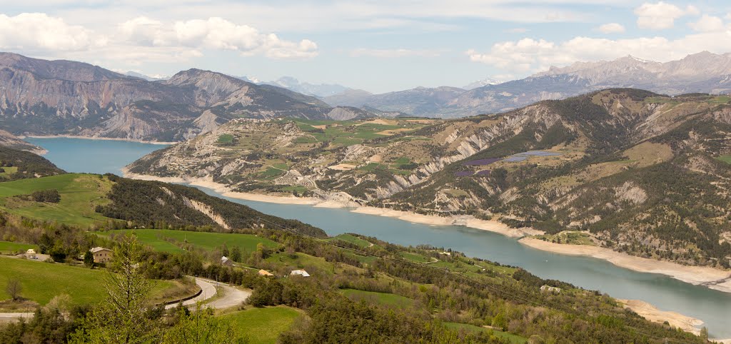 Serre Ponçon Lake from Col St Jean - April 2015 by Siger2