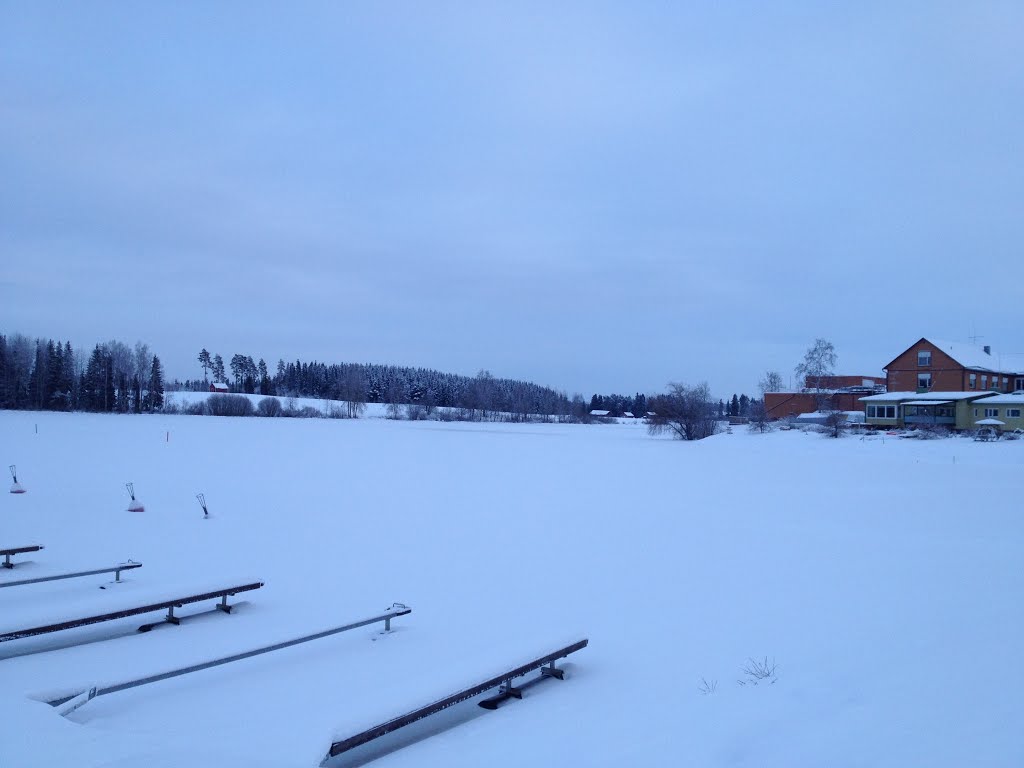 Winter in Kiuruvesi, a view to lake Kiurujärvi by Ascenery