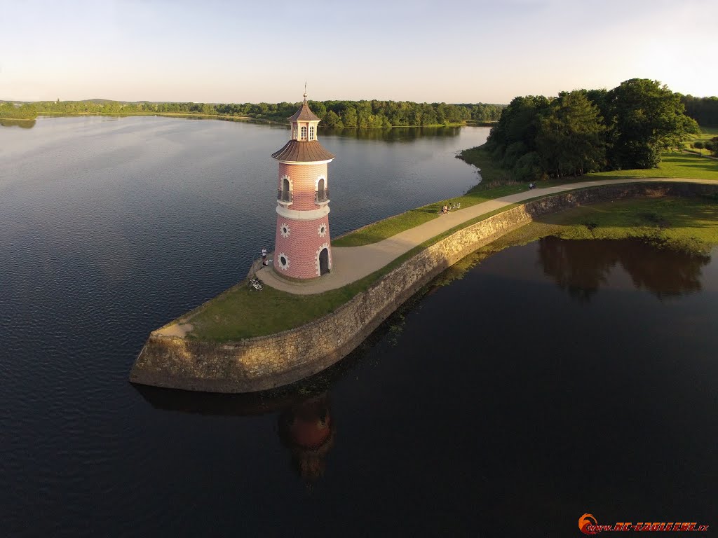 Lighthouse, Moritzburg (aerial view) by RC-EagleEye