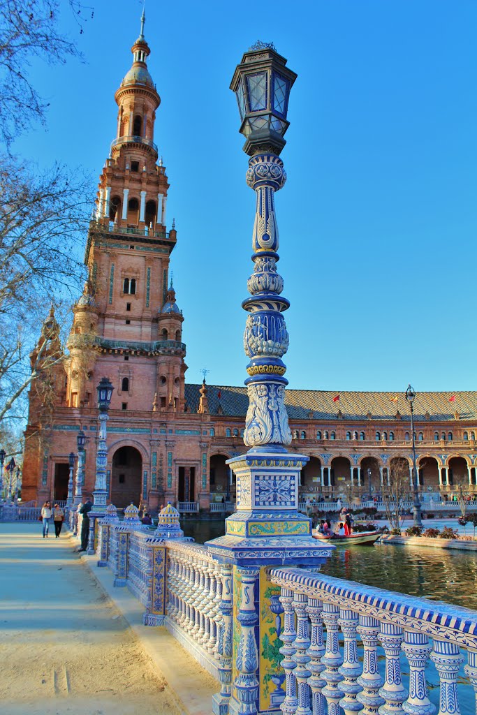 Plaza de Espana, Seville, Spain. by Red Meadows