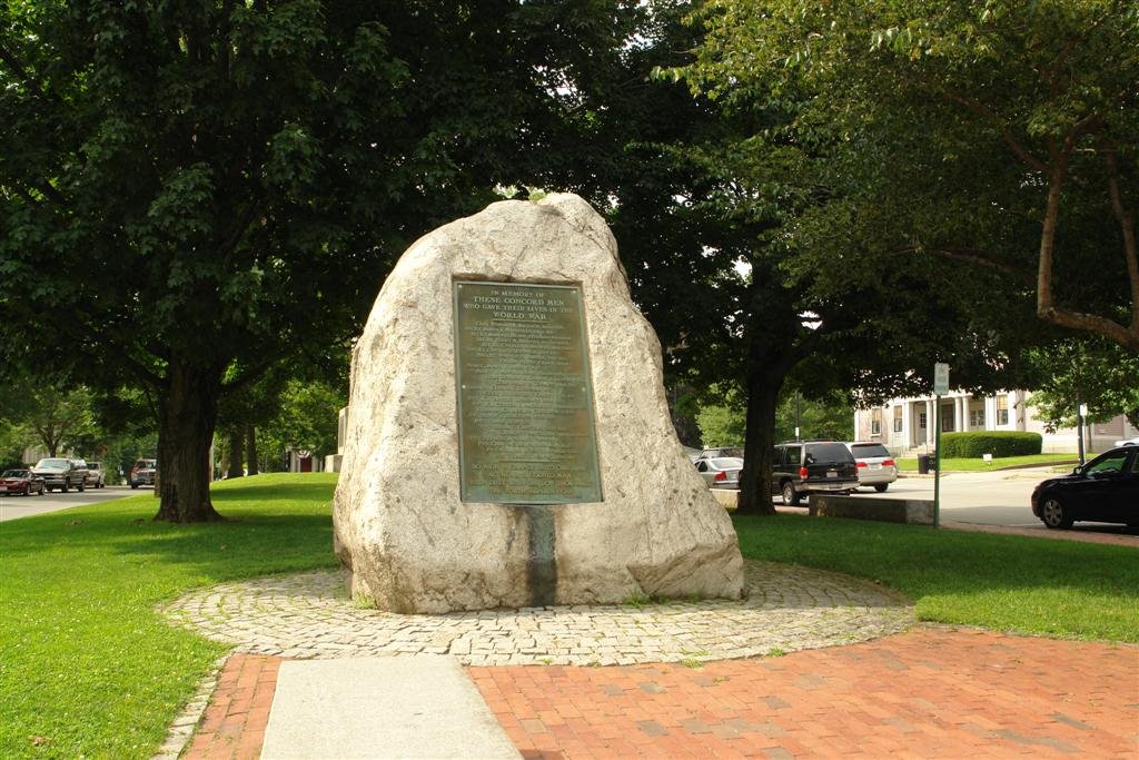 WWII - War Memorial - Monument Square - Concord, MA by John M Sullivan