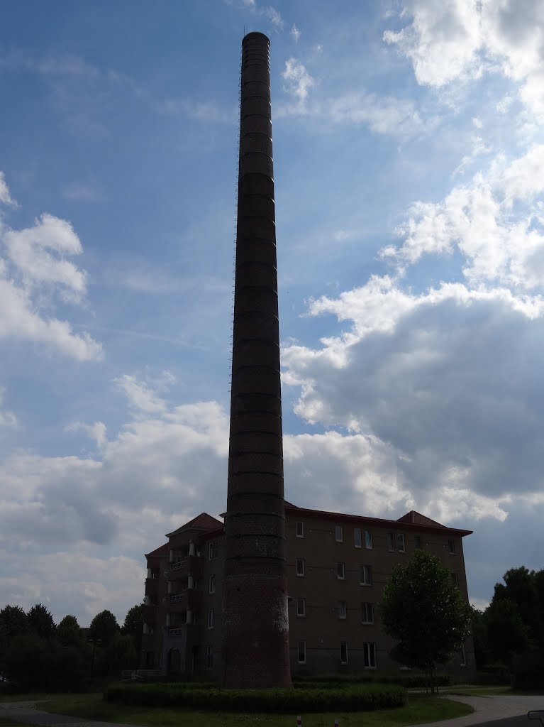 Fabrieksschoorsteen J. de Hemptinne Gent by Pascal Van Acker