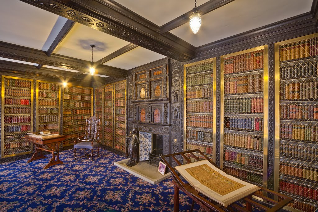 Smithills Hall Library by Michael D Beckwith