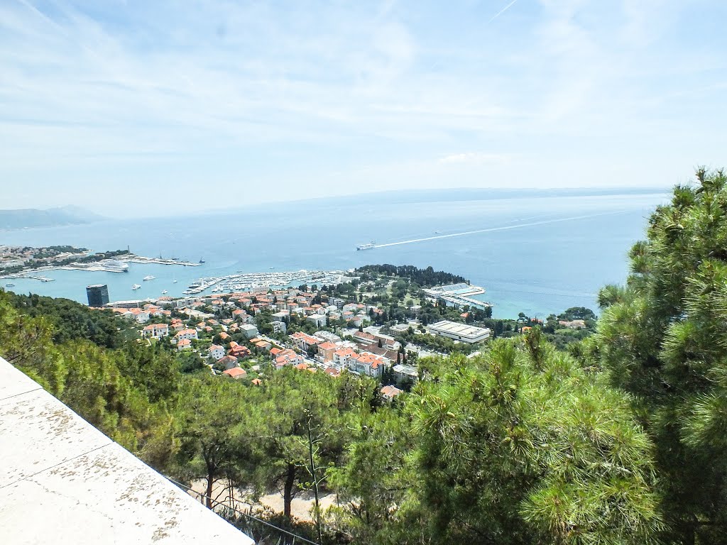 Blick vom Marjan auf Split by Hermi Klinky