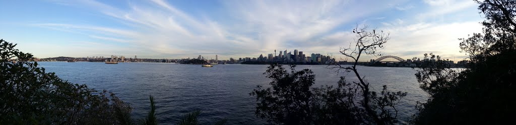 Sydney Skyline from Cremorne Point. by Dattanand Shirodkar