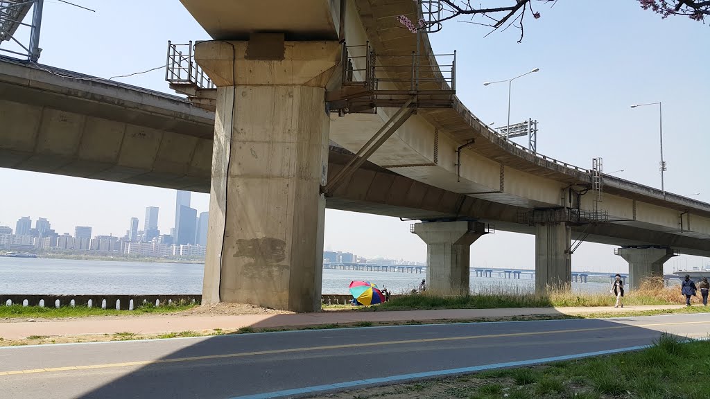 Under the Wonhyo daegyo (bridge) by Gosotopo