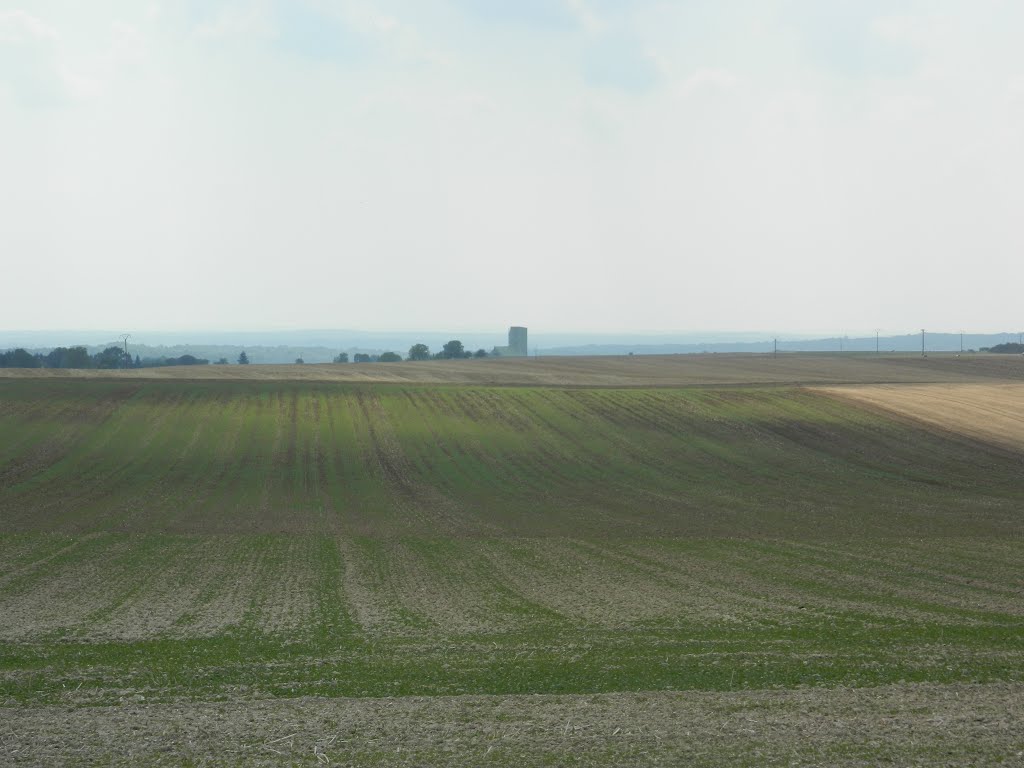 French Fields and a Church (champs français et une église) by 2610will