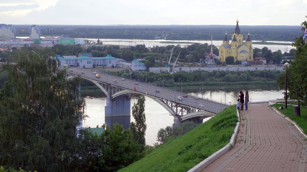 Nischni Nowgorod, Kanawinski Most (Oka-Brücke) by asc