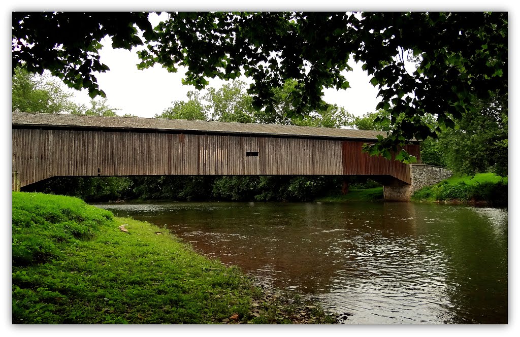 Covered Bridge Lancaster PA by Brano Boskovic