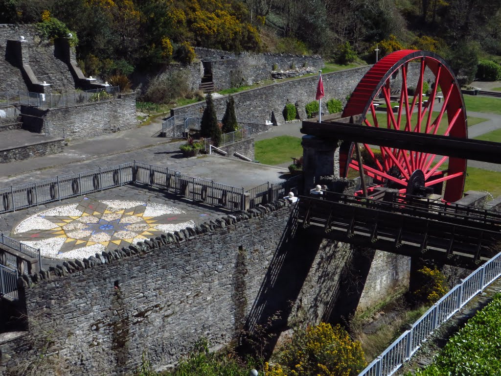 Snaefell Mine Waterwheel 1865 by wiggyretired