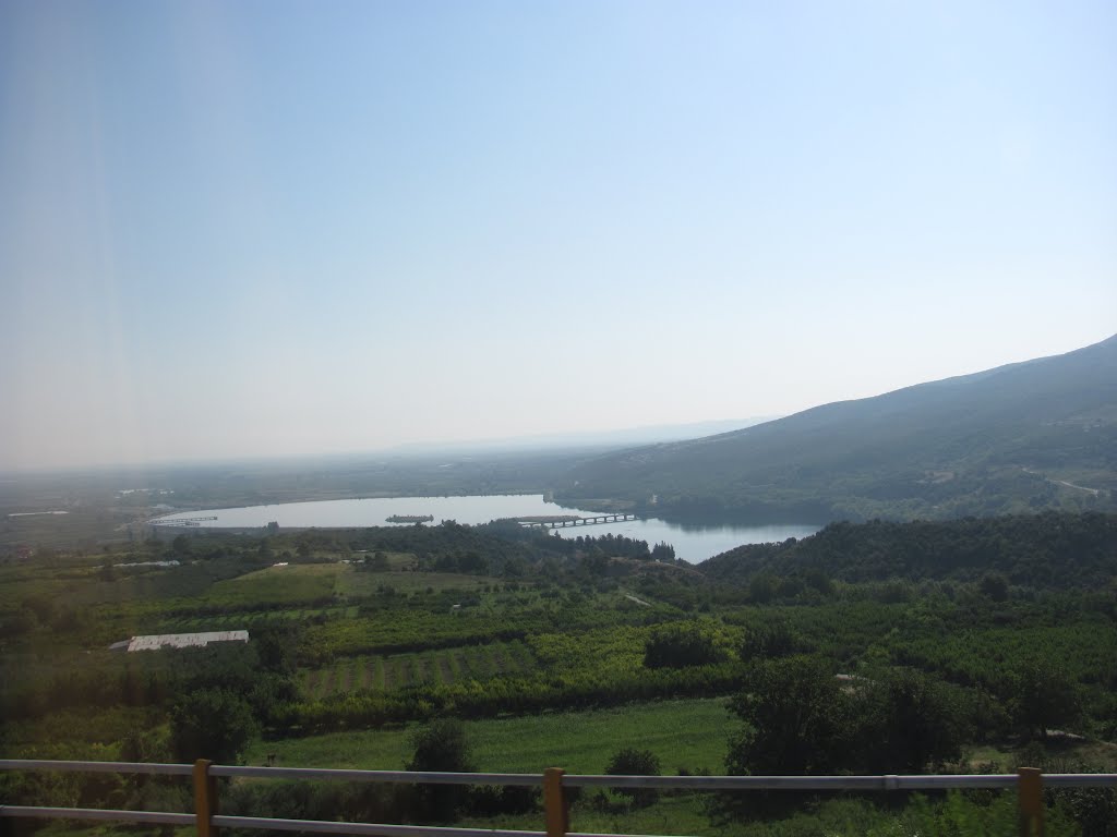 Artificial lake Polyfytos of the river Aliakmonas (12.08.14.) by Ioan Manoliu