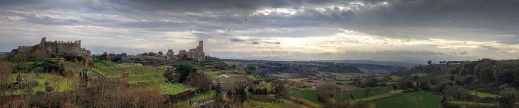 Riserva naturale di Tuscania - Panorama dalle mura della Città by The Battle Painter