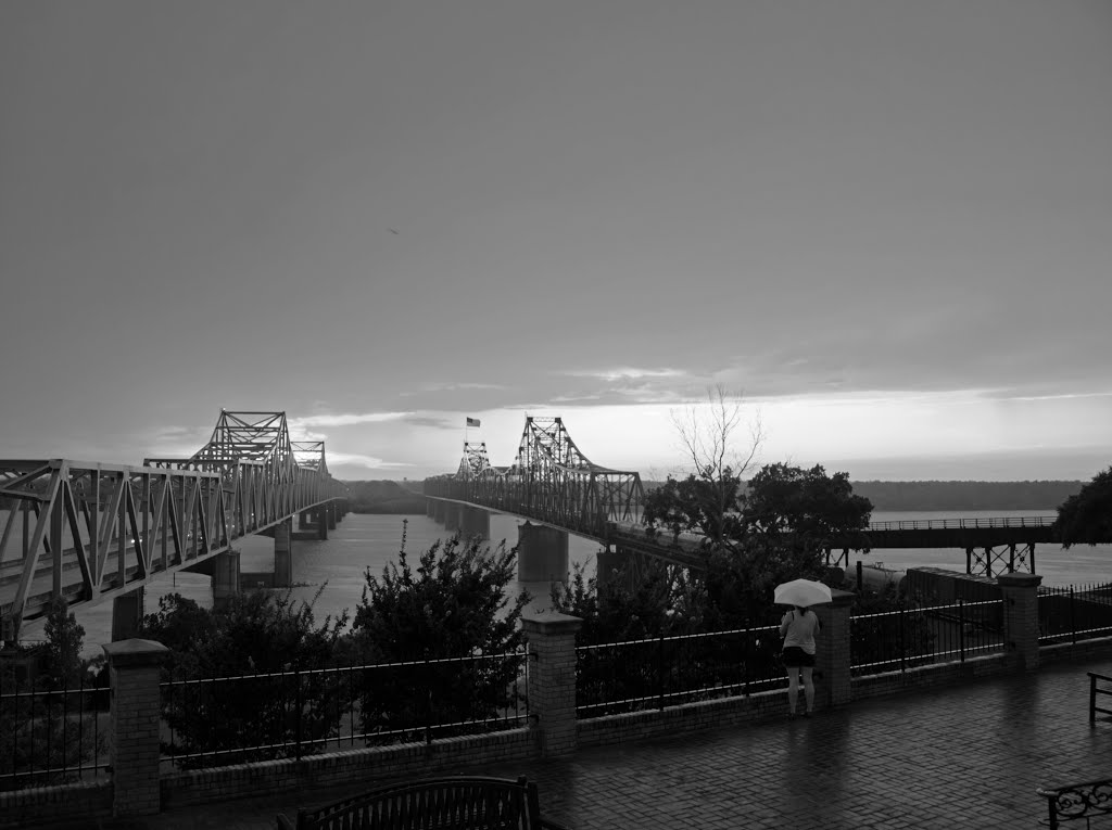 Rainy Vicksburg, MS evening July 4, 2015 by trbf15