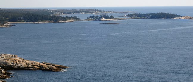 View toward Peggy's Cove from top of Shut-in Island by Bullwinkle 007