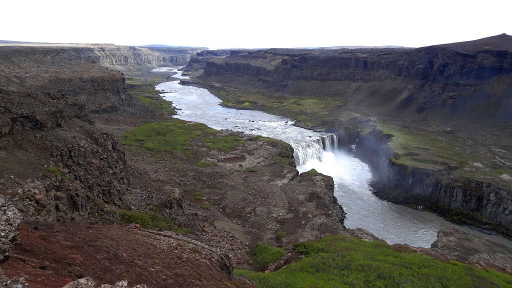 Hafragilsfoss falls, Iceland by John Eby