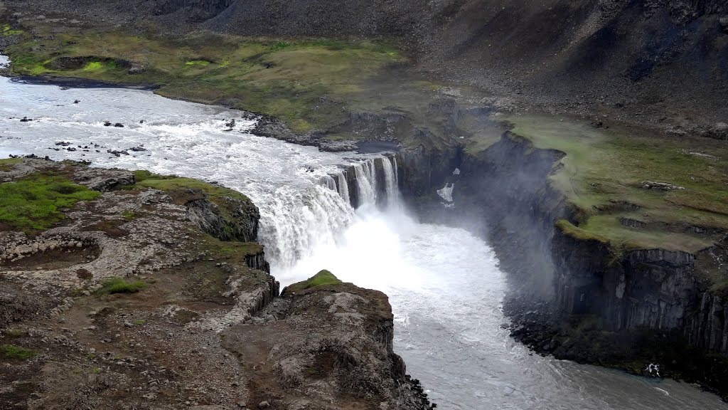 Hafragilsfoss falls, Iceland by John Eby