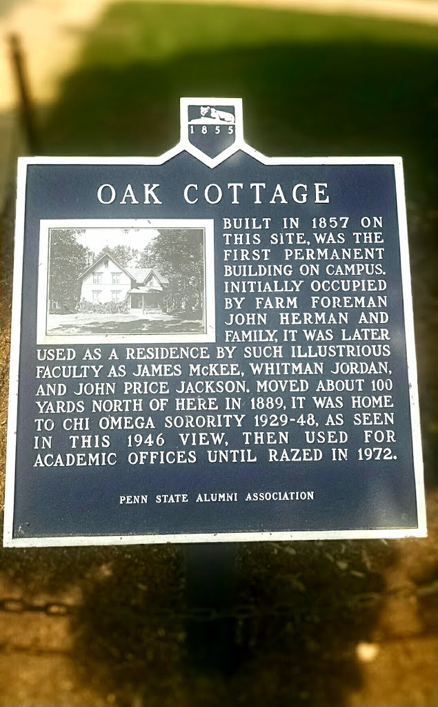 Oak Cottage Sign - Penn State Alumni Association by Sam Seidel