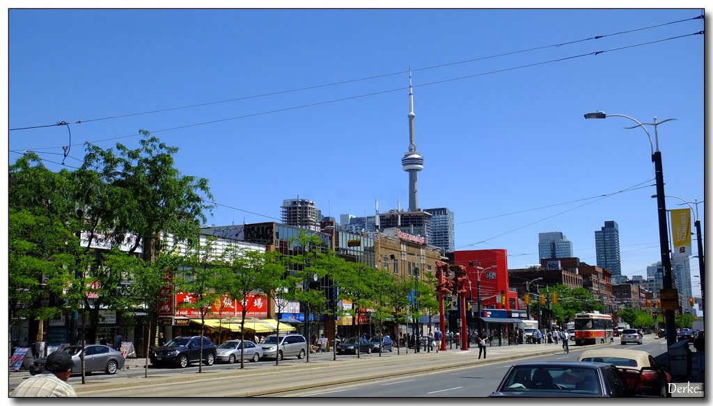 Corner of Queens street and China town by Derek Chapman