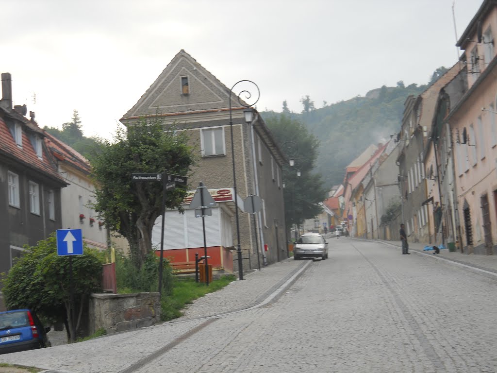 Srebrna Góra - the fort, barely visible uphill by Jerry Meijer