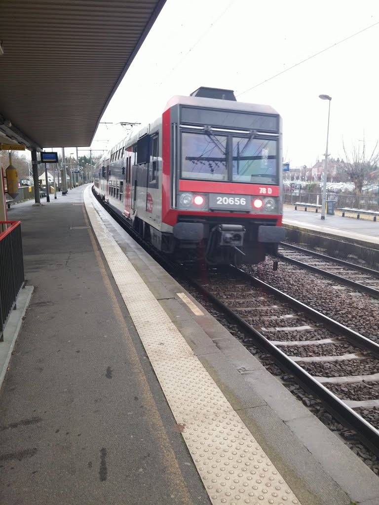 Train en gare / train in station by Nicolas Ségard