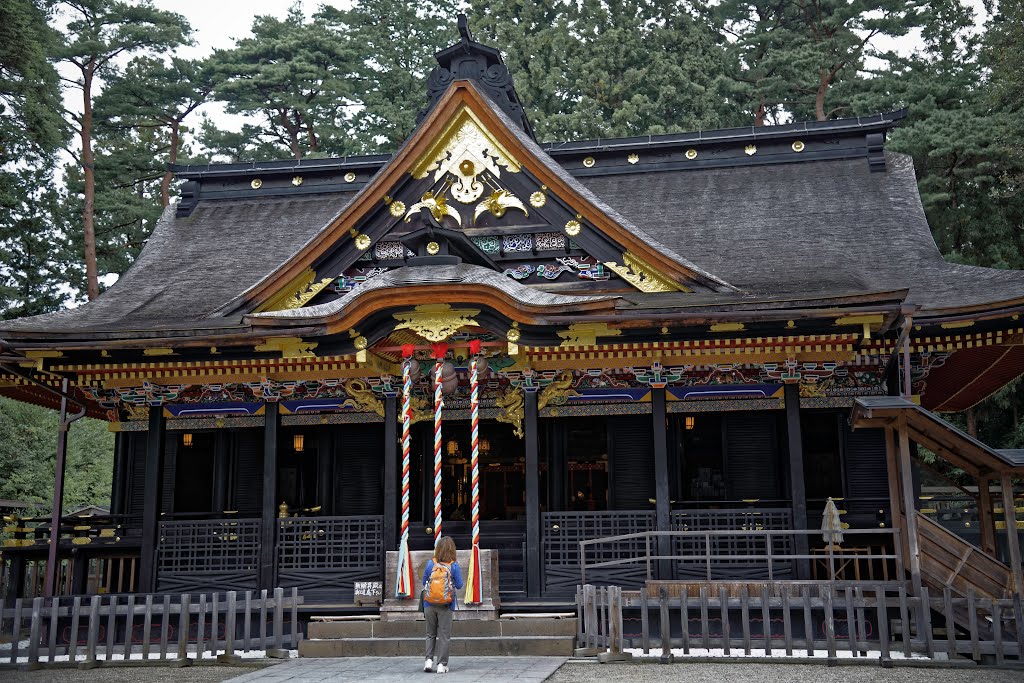 Main hall, Oosaki hachiamgu shrine(大崎八幡宮御社殿) by Junichiro Hoshikawa