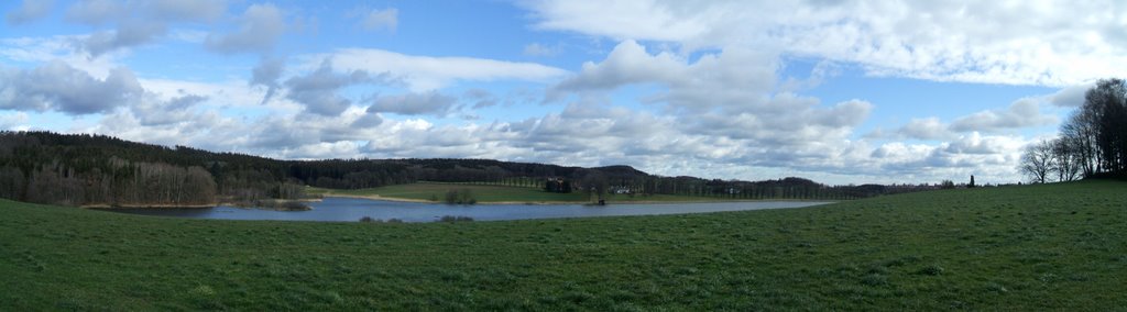 Panorama-Bild vom Egglsee bei Ebersberg by Bosten