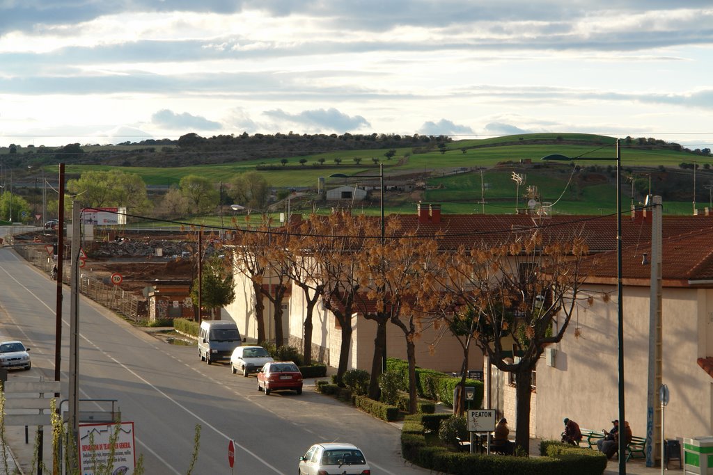 Marchamalo: Salida del pueblo por la carretera de Usanos by Jose Luis Garcia Saiz