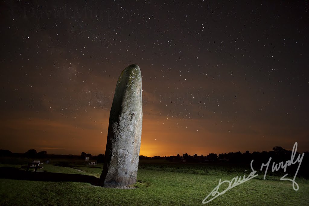 Menhir ( Standing Stone ) France. by David Murphy