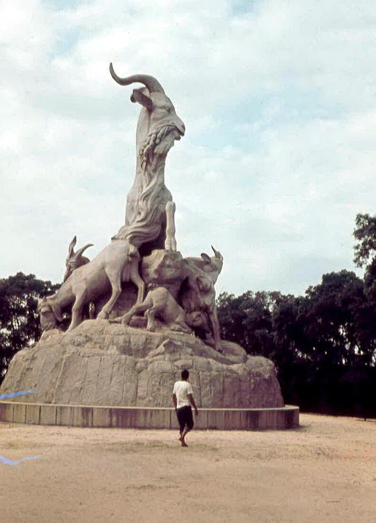 Five Rams Statue - symbol of the foundation of Guangzhou 2800 years ago. by Peter Kesselyak