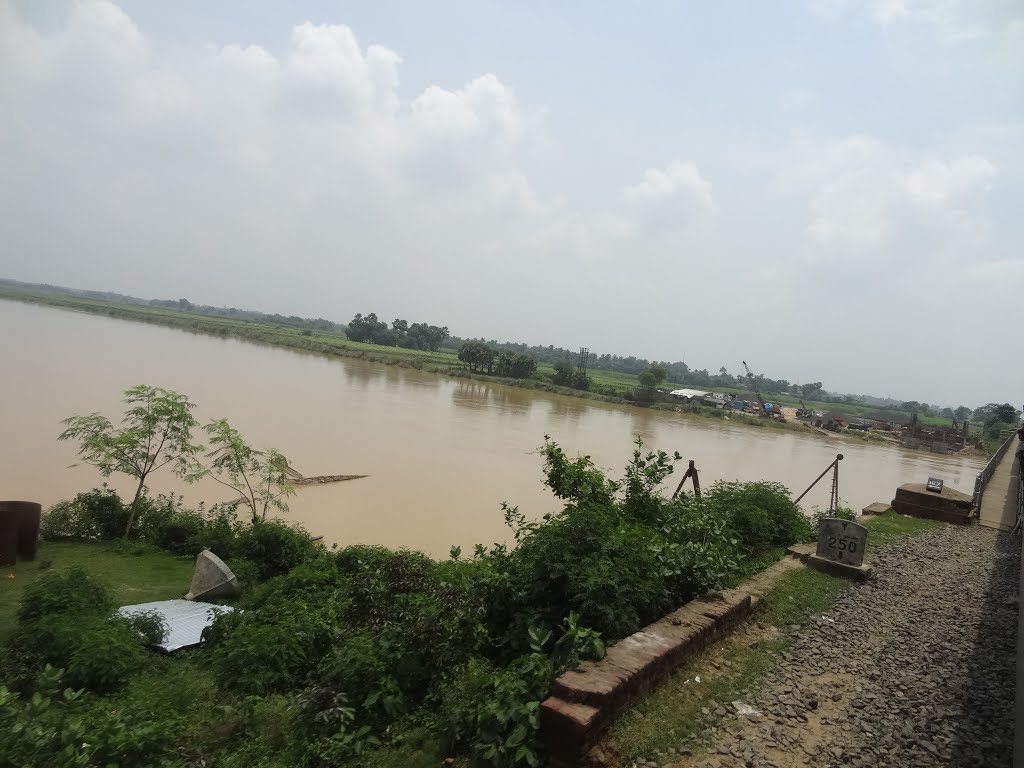 Beautiful Ajai in Monsoon, View from Train by sban1998