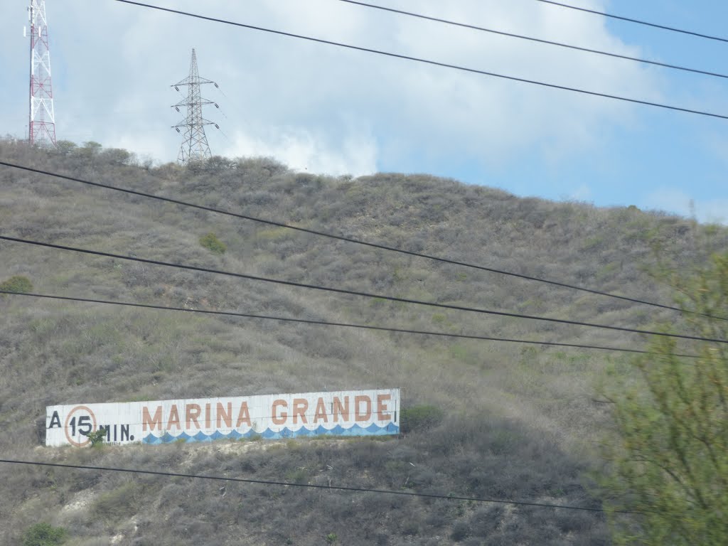 Letrero de Marina Grande en la autopista 2015 II by Alfredo Guánchez V