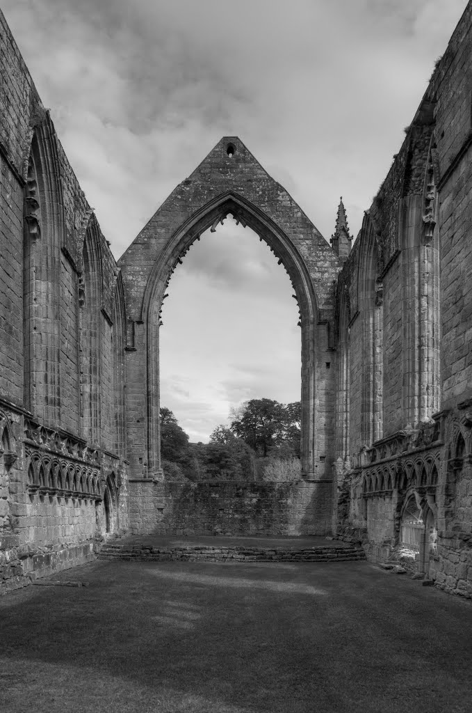 BOLTON ABBEY PRIORY RUINS, BOLTON ABBEY, NORTH YORKSHIRE, ENGLAND. by CHRIS NEWMAN