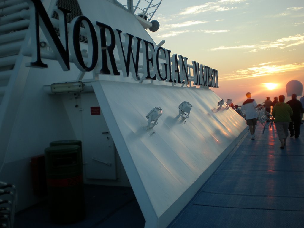 Deck of the Norwegian Majesty by AdamLeonard