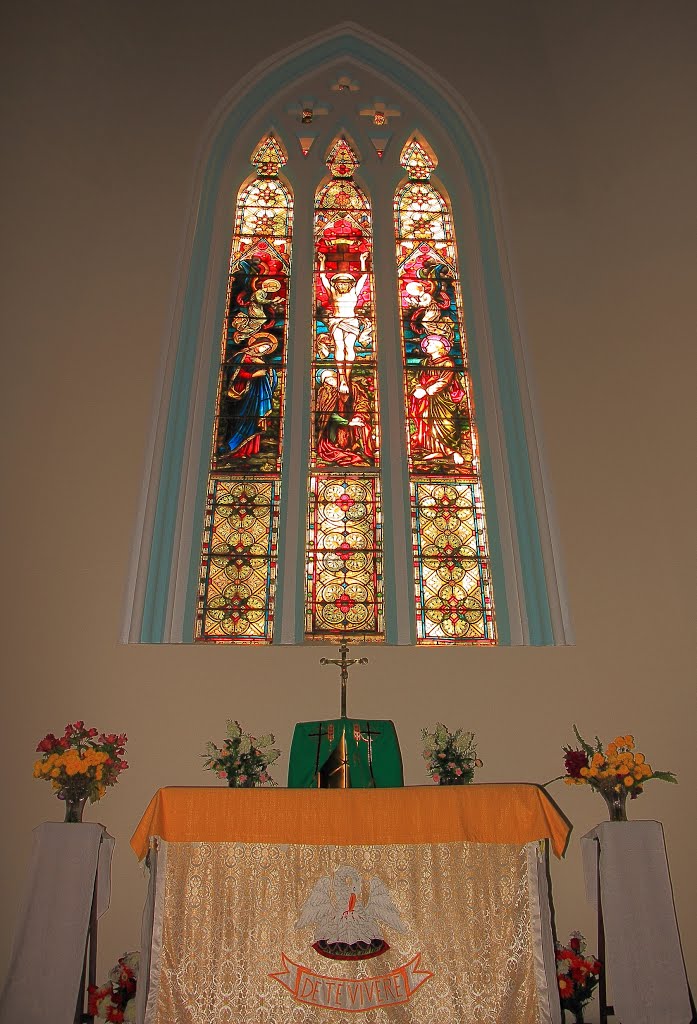 St Patricks Chancel stained glass window by jockswa