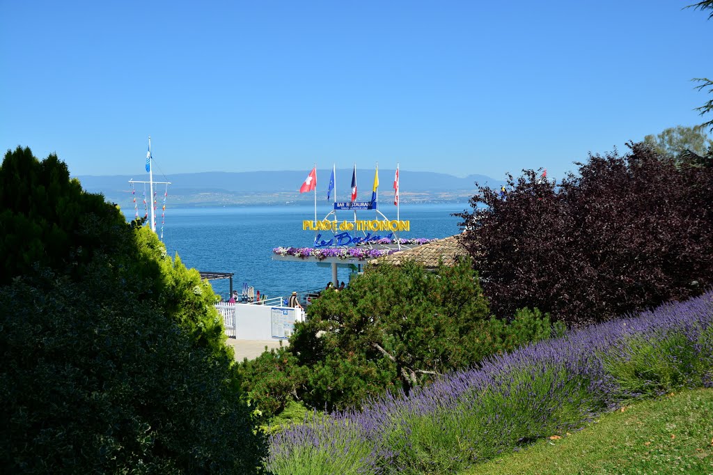 Plage thonon les bains by Michel Molenaar