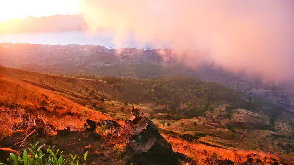 Mount Batur, sunrise by Jillipp