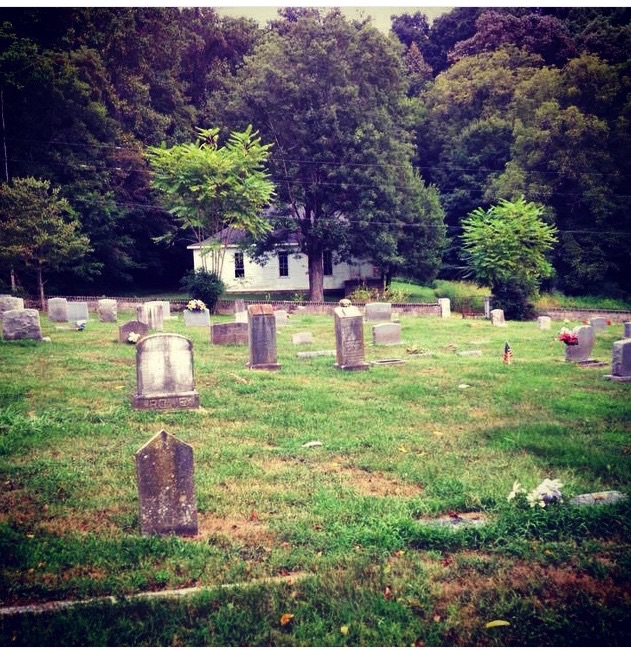 Old Beee Spring church and cemetery by Candace Daniel