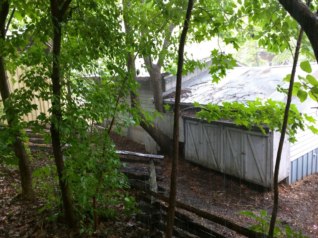 Behind some the stage at silver dollar city by FreeGuacamole