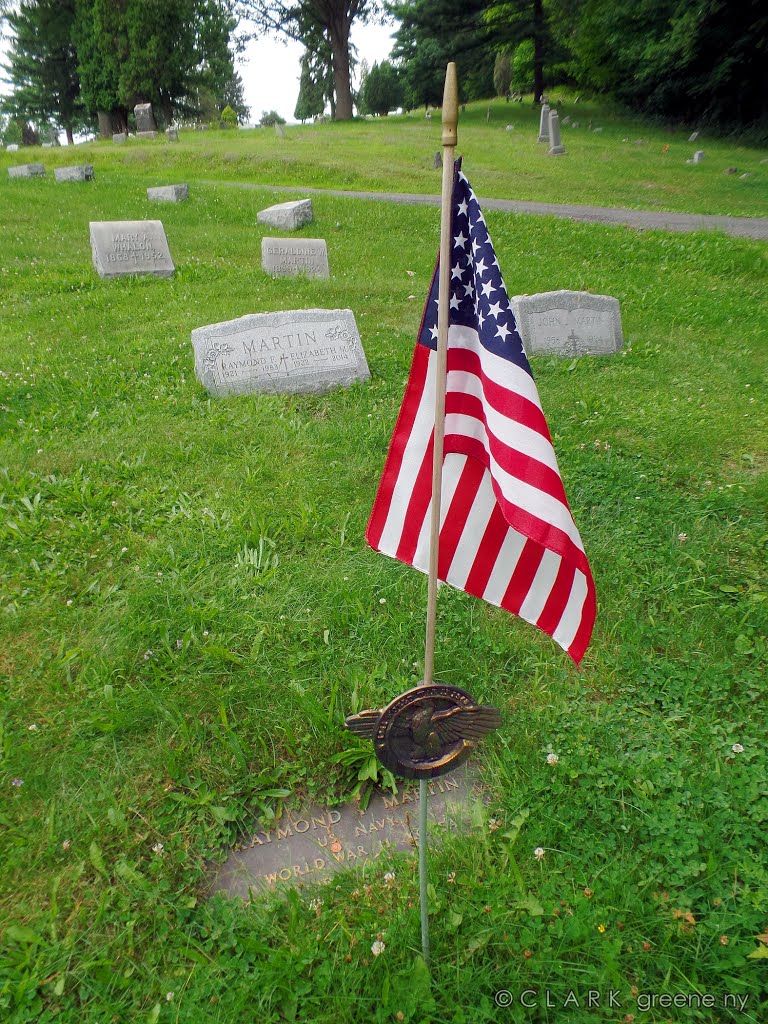 © Calvary Cemetery 7.17.15 (Martin/Whalon family plot_RFM WWII/Korean War) by Geraldine Clark