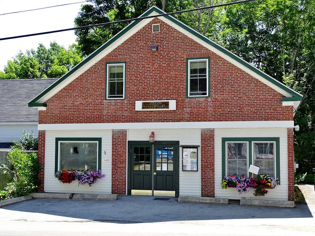 Ivan O. Davis Liberty Library, Main St., Liberty, Maine by BA Bartlett