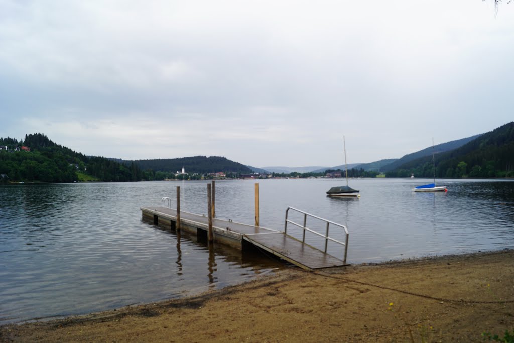 Titisee Rundweg Campingplatz Sandbank by Mónika Farkas